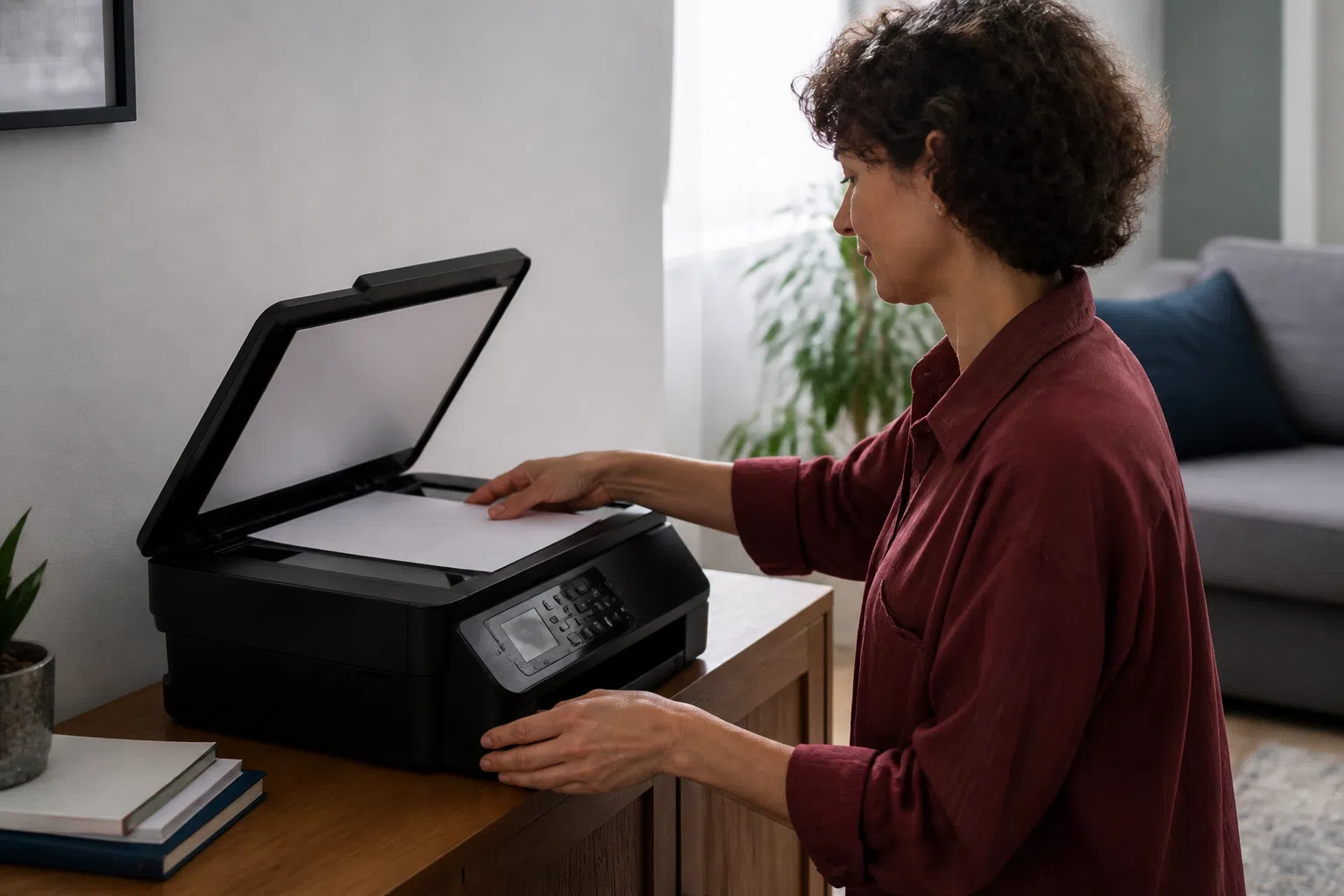 Foto realista sobre configurar papel antes de imprimir: passo a passo