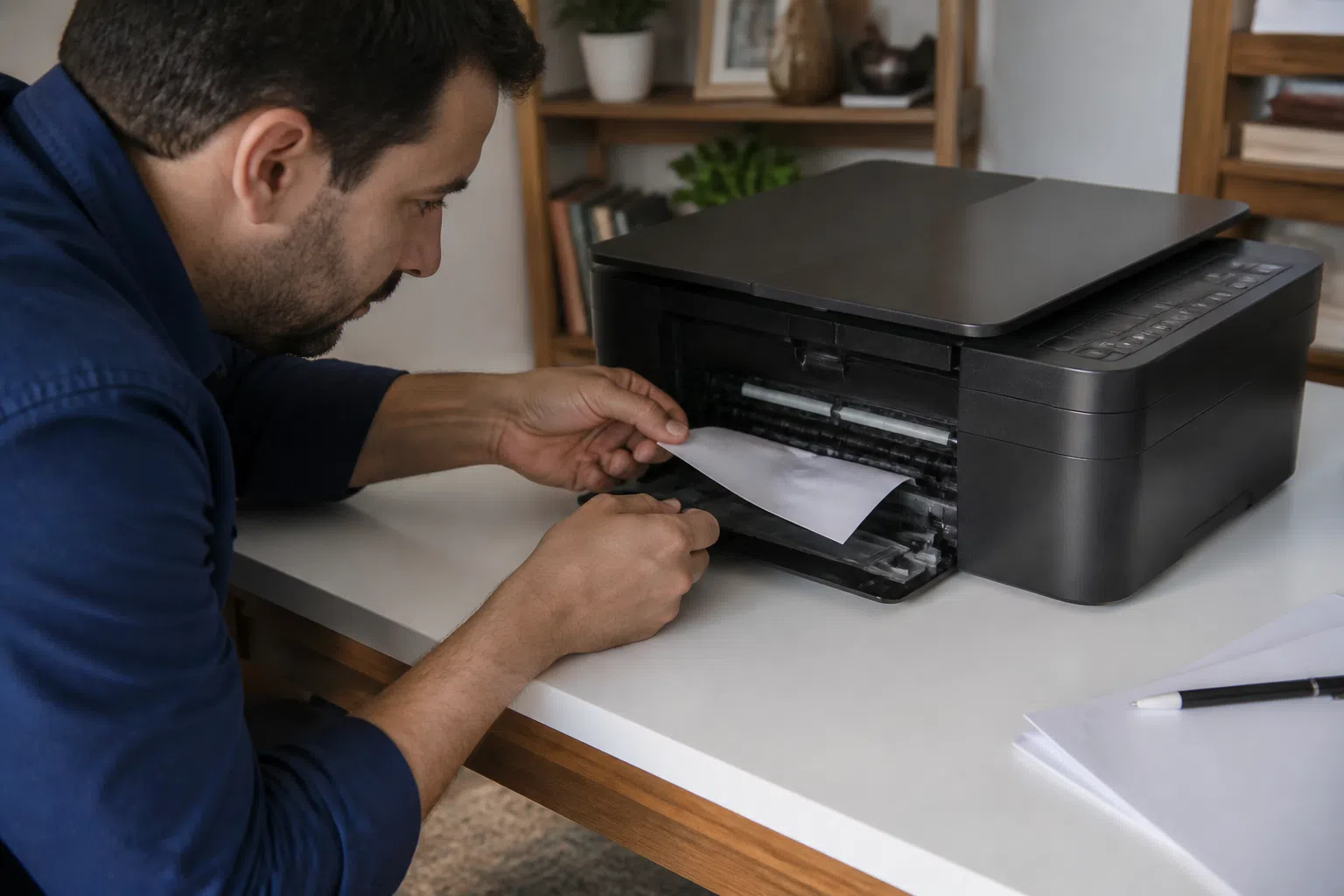 Foto realista sobre salvar digitalizações em PDF: verificacao